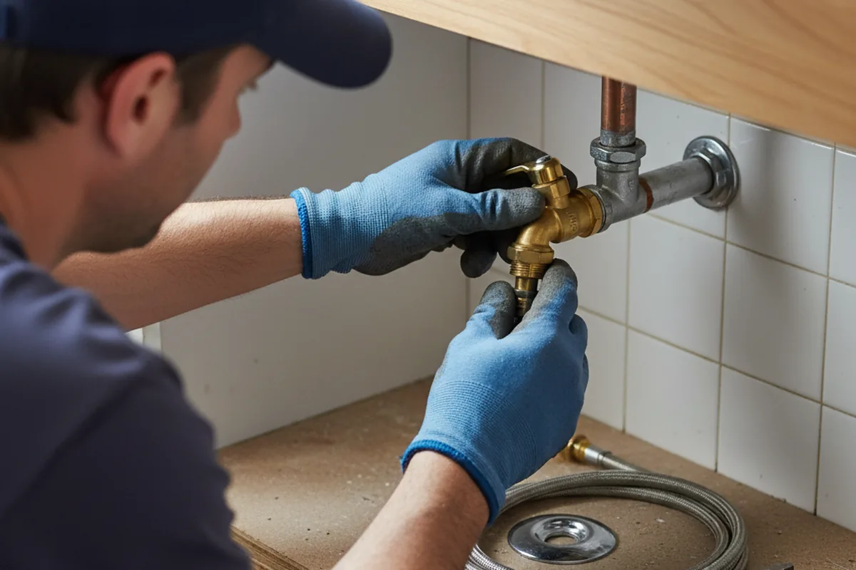 Shutoff valve and fitting work during Faucet and Fixture Repair in Midvale